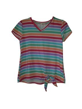Blu Pepper Striped Tee Girl's Size Medium